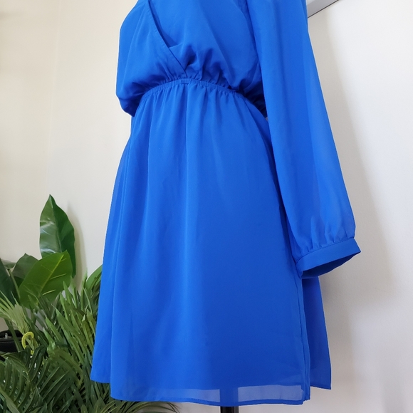 Express Sheer Sleeve Sun Dress 👗 - Picture 4 of 10